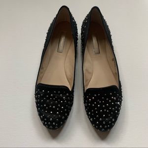 INC Rhinestone Flats in Black